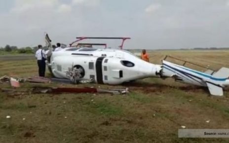 Helikopter Kemenhub Terjatuh Gara-gara Angin Kencang