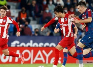 Hasil Liga Spanyol Levante vs Atletico Madrid: Skor Kembar 2-2