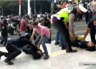 Mahasiswa Tangerang Jadi Korban 'Smackdown' Polisi saat Demo