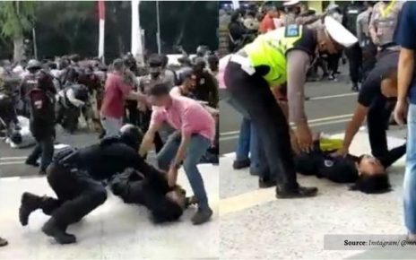 Mahasiswa Tangerang Jadi Korban 'Smackdown' Polisi saat Demo