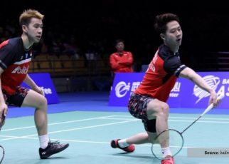 16 Besar Hylo Open 2021. Kevin dan Marcus Lolos ke Babak Kedua