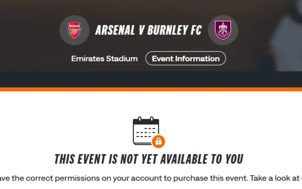 Tiket Arsenal vs Burnley