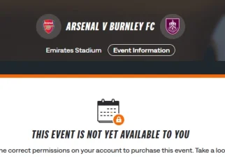Tiket Arsenal vs Burnley