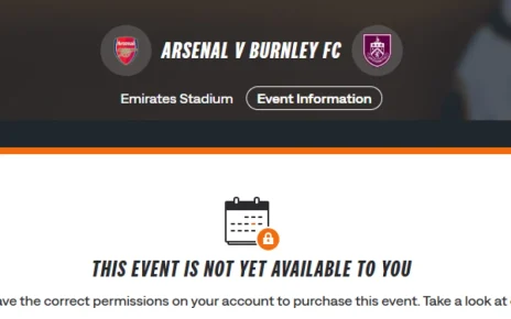 Tiket Arsenal vs Burnley